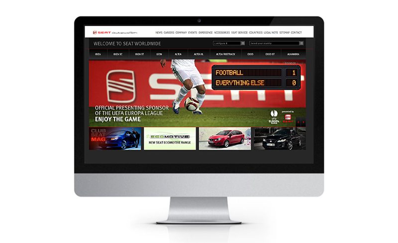 SEAT microsite for UEFA Europa League